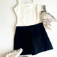 Cutout Mini Skort- Black