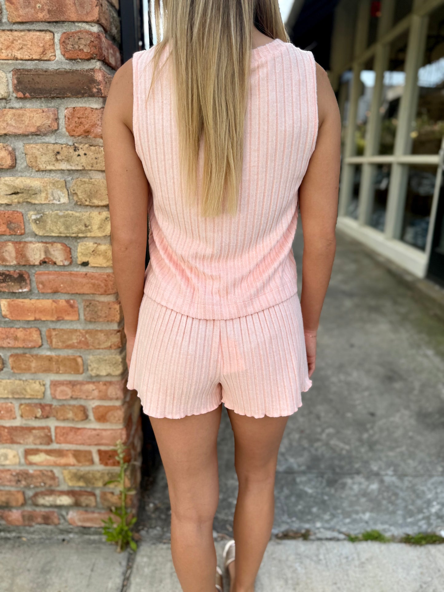 Z Supply Dawn Rib Short- Bellini