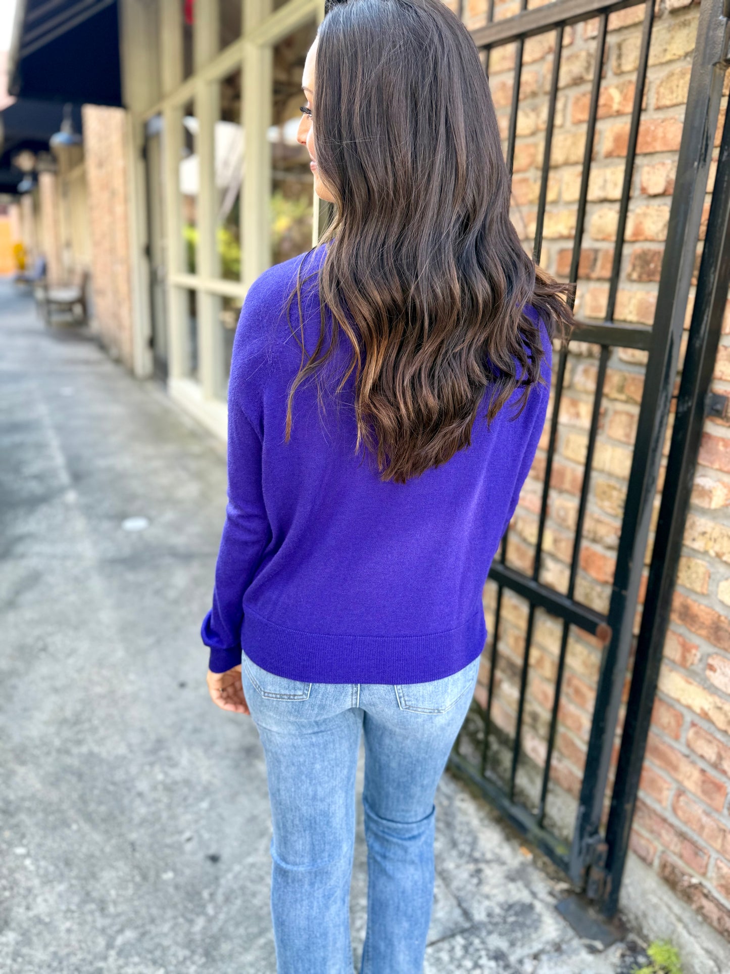 Natalie Thin Sweater- Purple