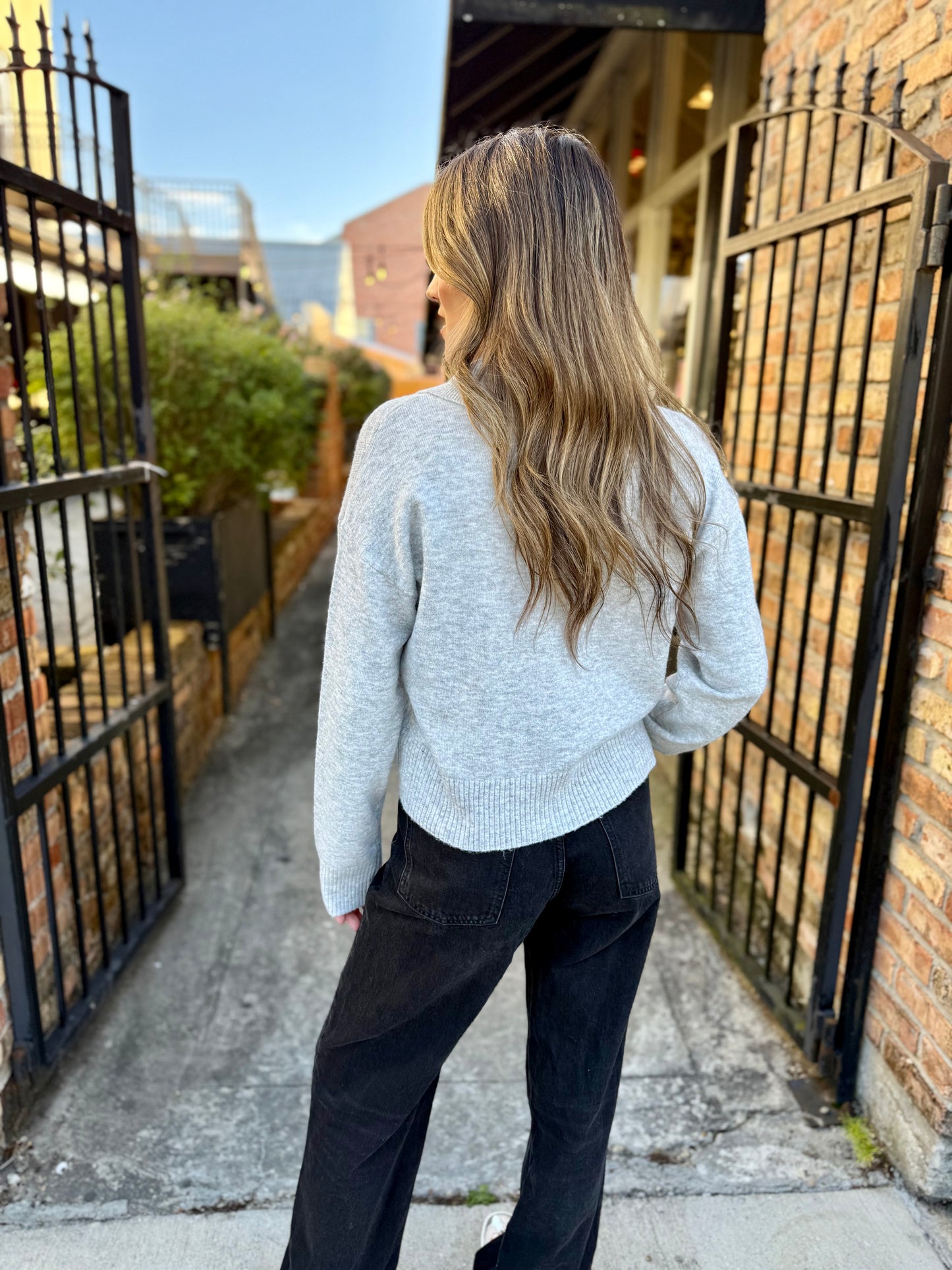 Lilia Sweater- Heather Grey