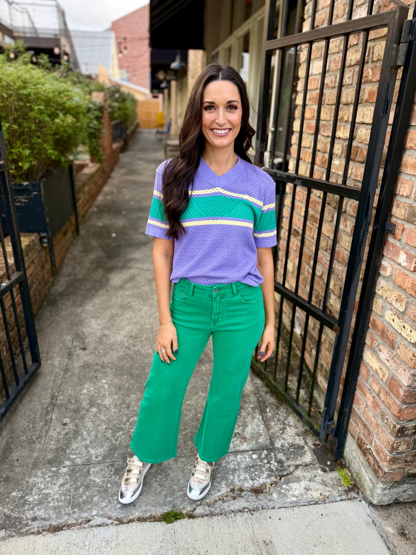 MG Pastel Jersey Top- Purple