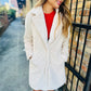 Teddy Long Coat- Cream