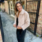 Libby Faux Fur Jacket- Cream