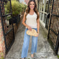 Nori Midrise Wide Leg Denim- Med Light