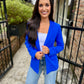 Paul Pocket Blazer- Electric Blue