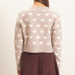 Heart Cardigan- Taupe