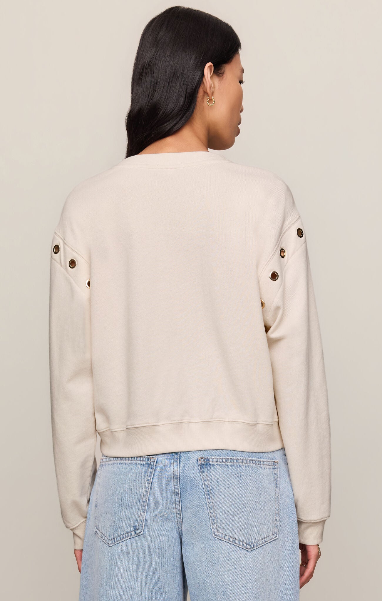 Z Supply Axel Grommet Sweatshirt- Sandstone