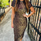 Hailee Dress- Hot Spots/Leopard