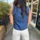 Z Supply Sun Seeker Denim Tank- Deep Water