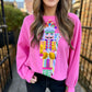 Candyland Nutcracker Sweatshirt- Pink