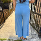 Z Supply Solace Jersey Denim Top- Santorini Indigo