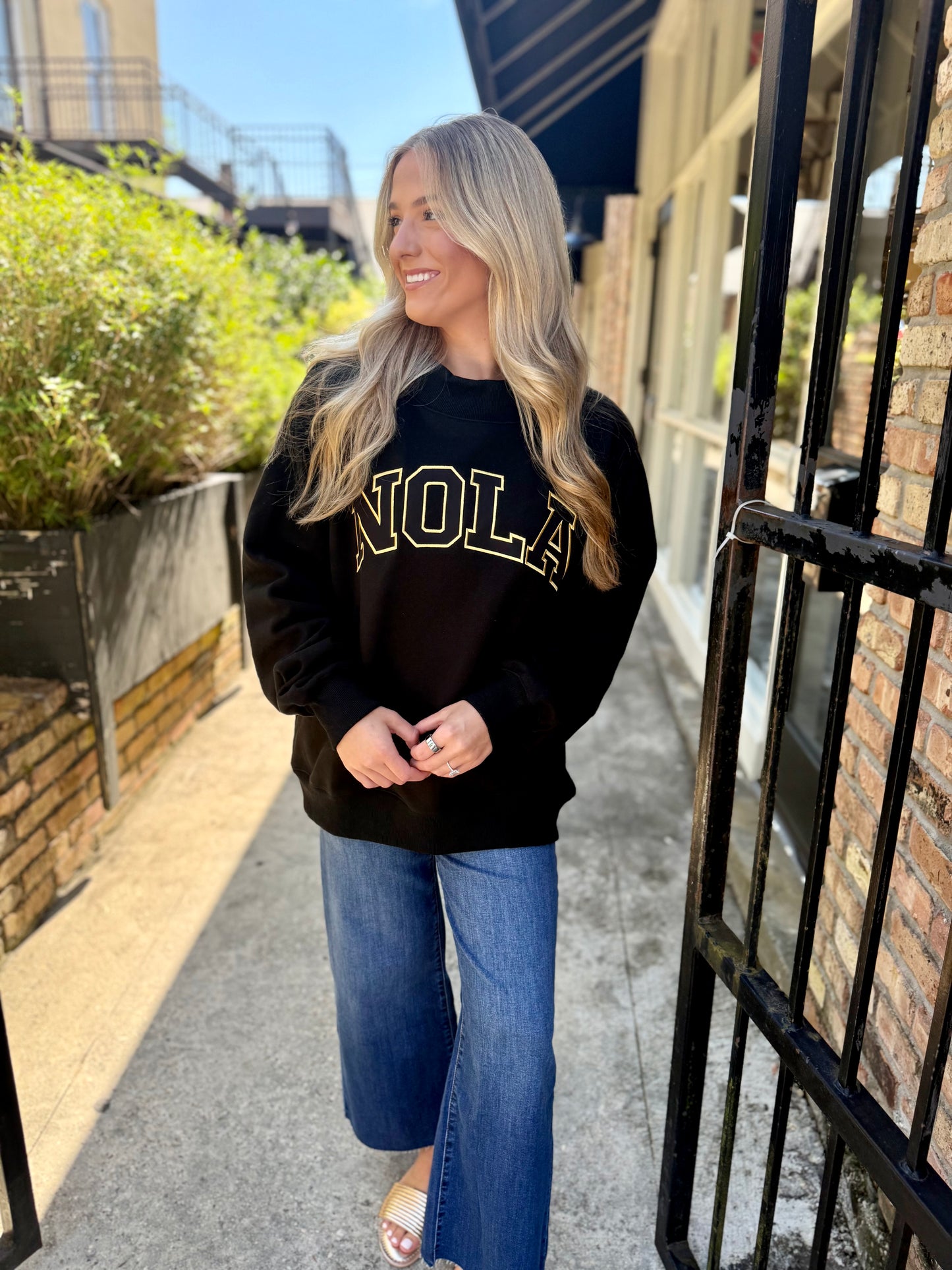 NOLA Mockneck Sweater- Black