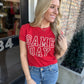 Puff Game Day Tee- Red