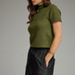 Brandon Sweater Top- Olive