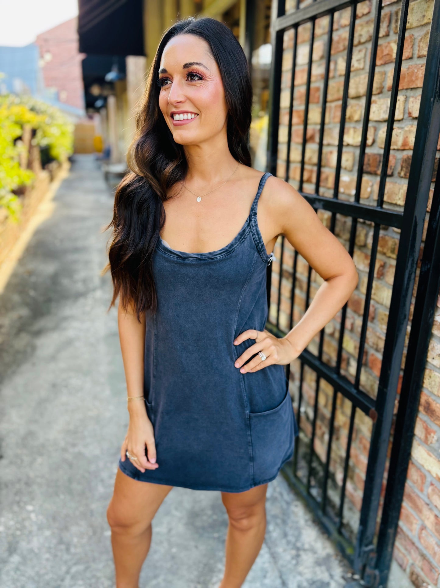 Z Supply Jet Set Dress- Black Sand