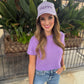 Tigers Trucker Hat- Lavender
