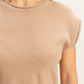 Cuddy Cap Sleeve Top- Lt. Brown
