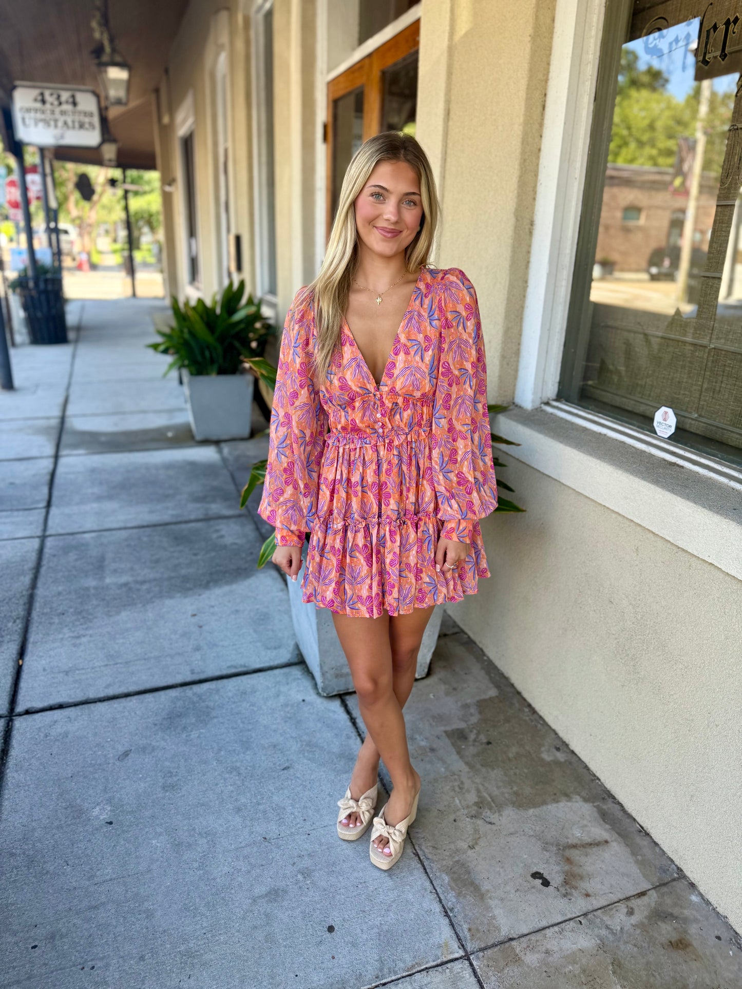 Margot Dress- Birds of Paradise