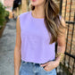 Darby Denim Top- Lavender