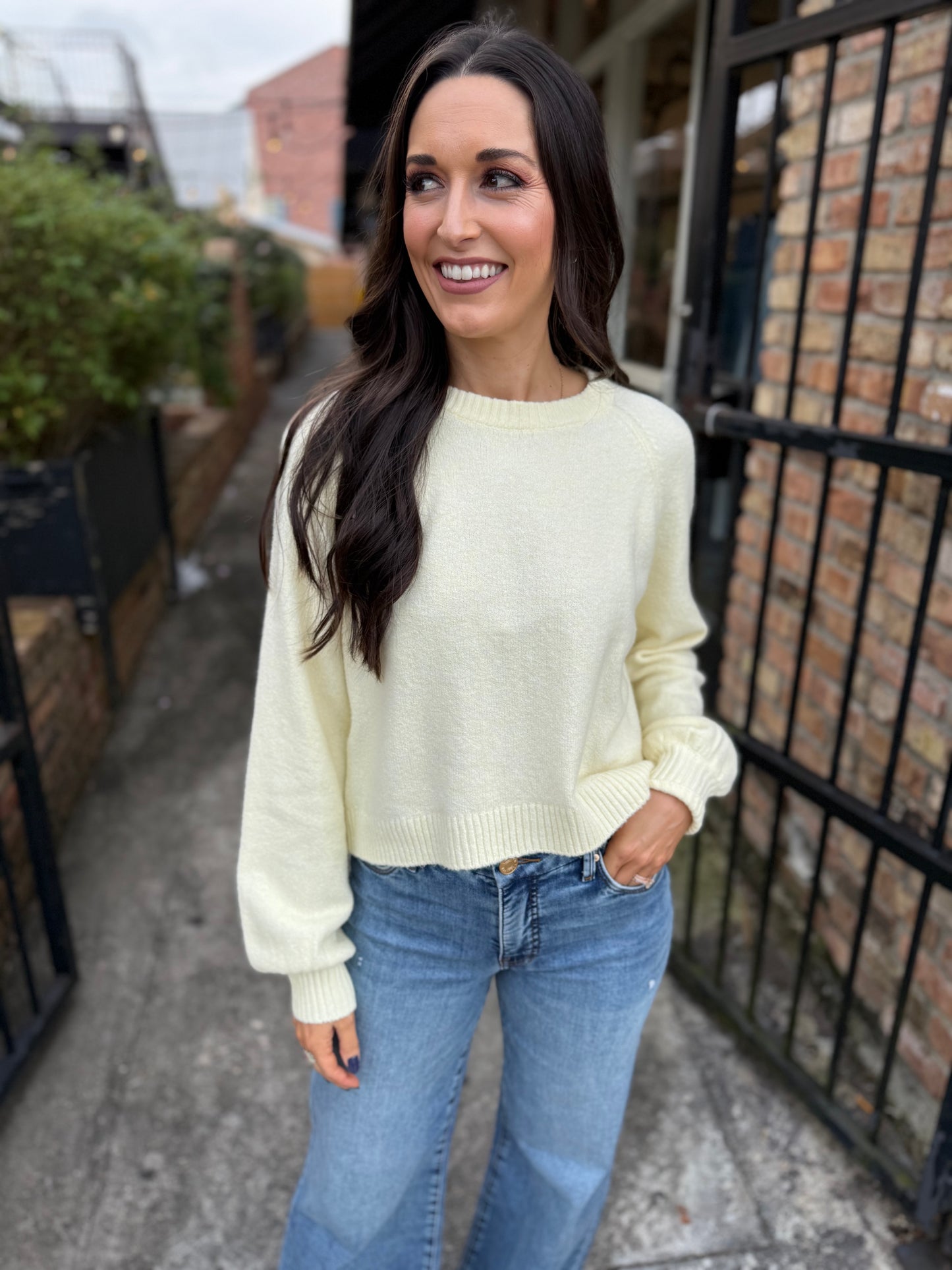 Z Supply Coming Up Sweater- Pineapple