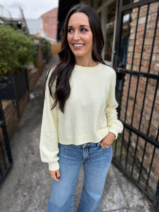 Z Supply Coming Up Sweater- Pineapple