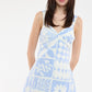 Alba Romper Dress- Blue Pattaya