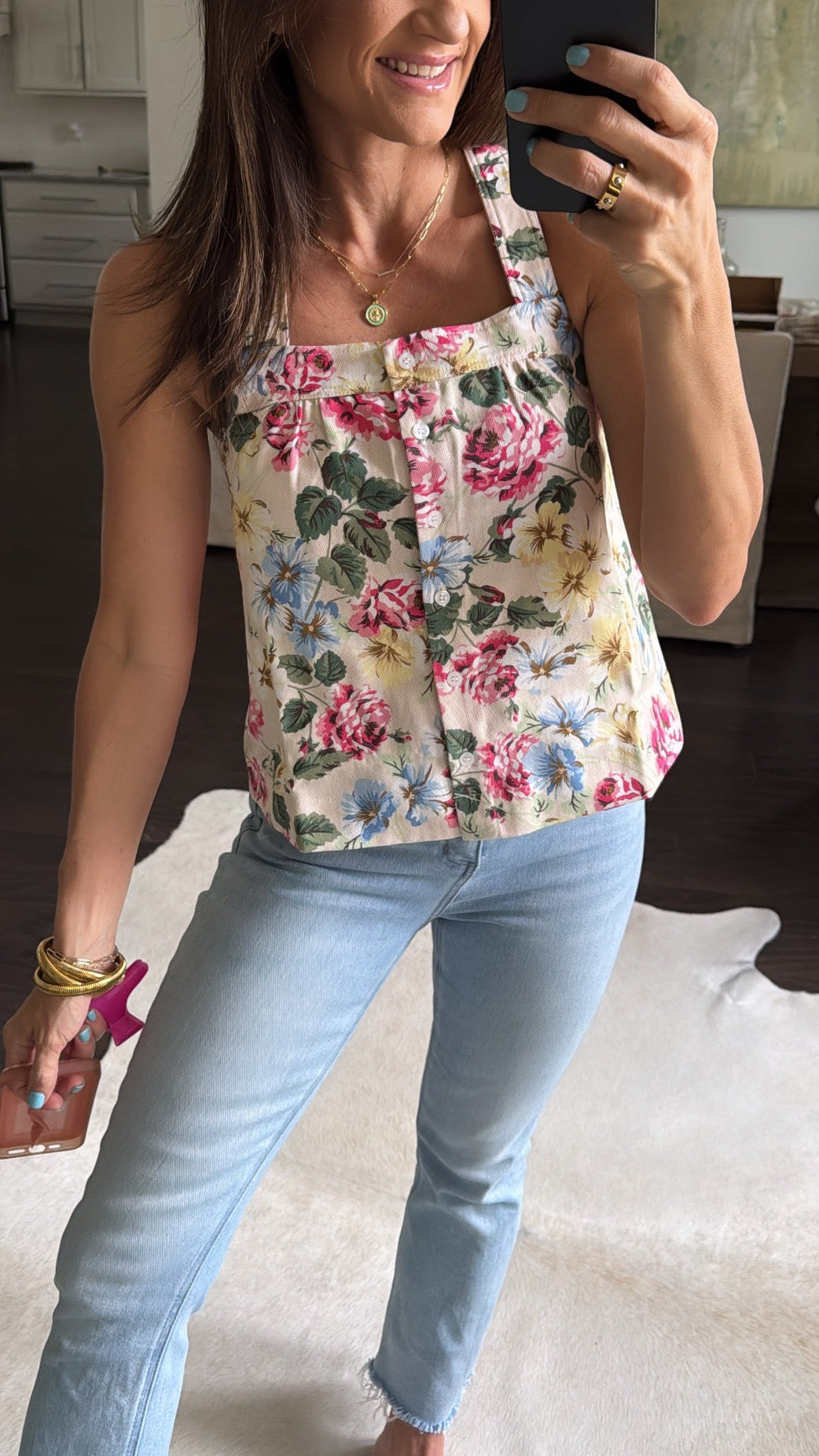 Celandine Crossback Top- Rose