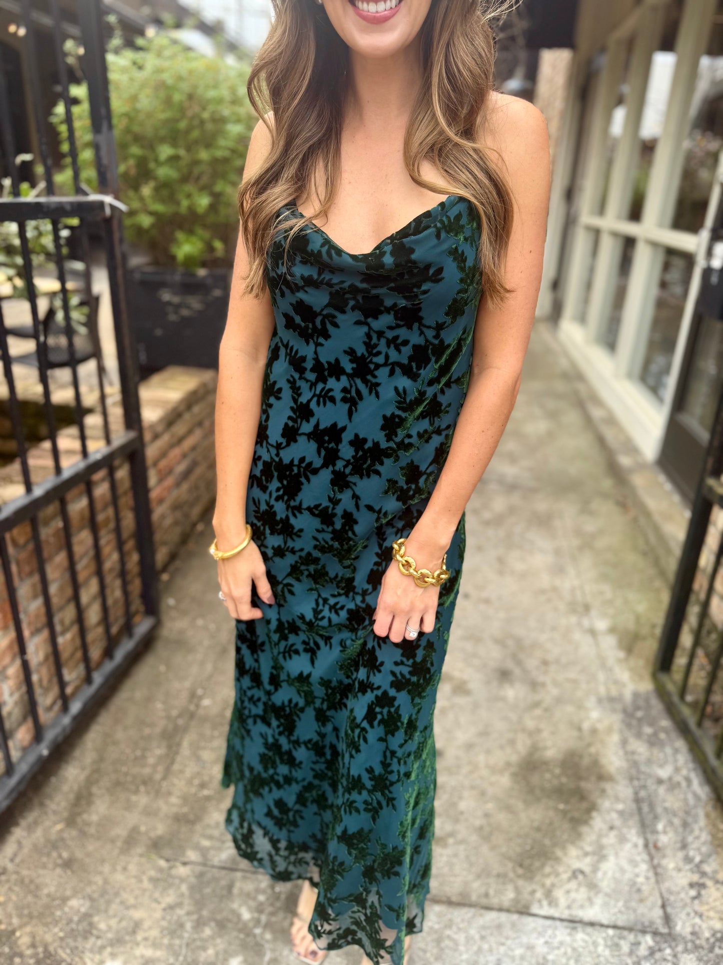 Wisteria Maxi Dress- Teal