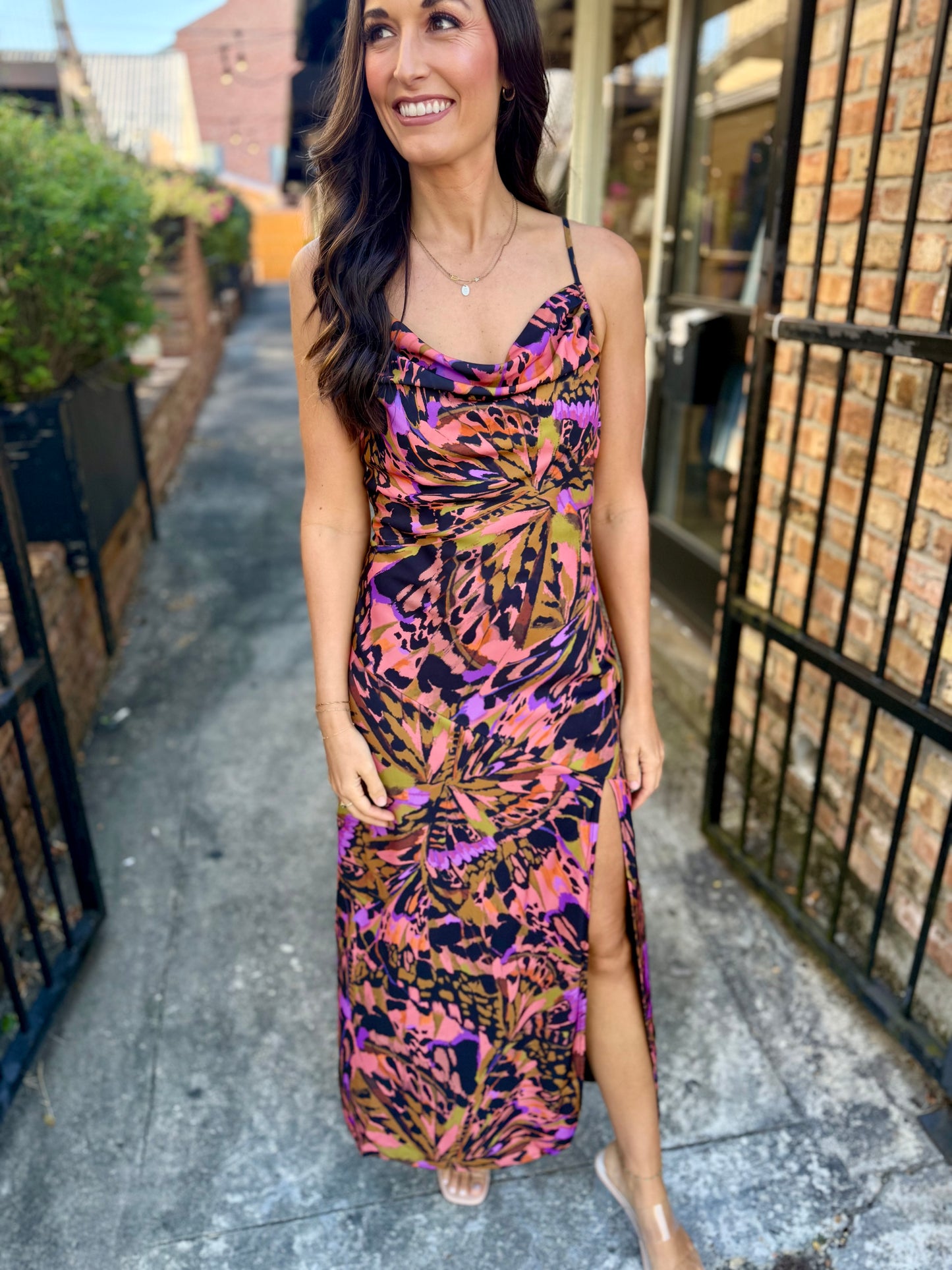 Butterfly Kiss Maxi Dress- Multi