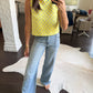 Dotty Polka Dot Top-Lemon