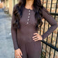 Z Supply Just Right Rib Pant- Cocoa Bean
