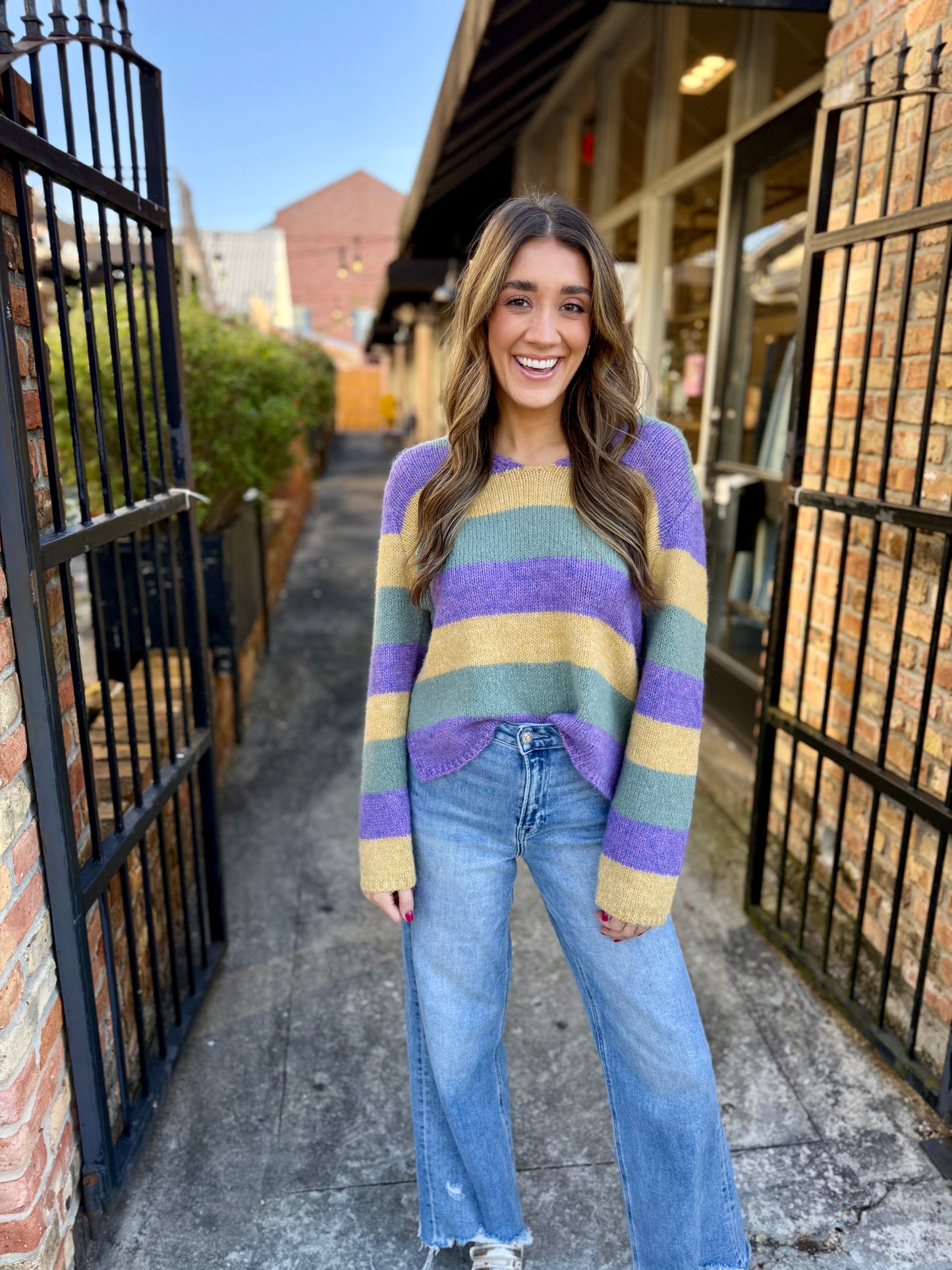 Press Stripe MG Sweater