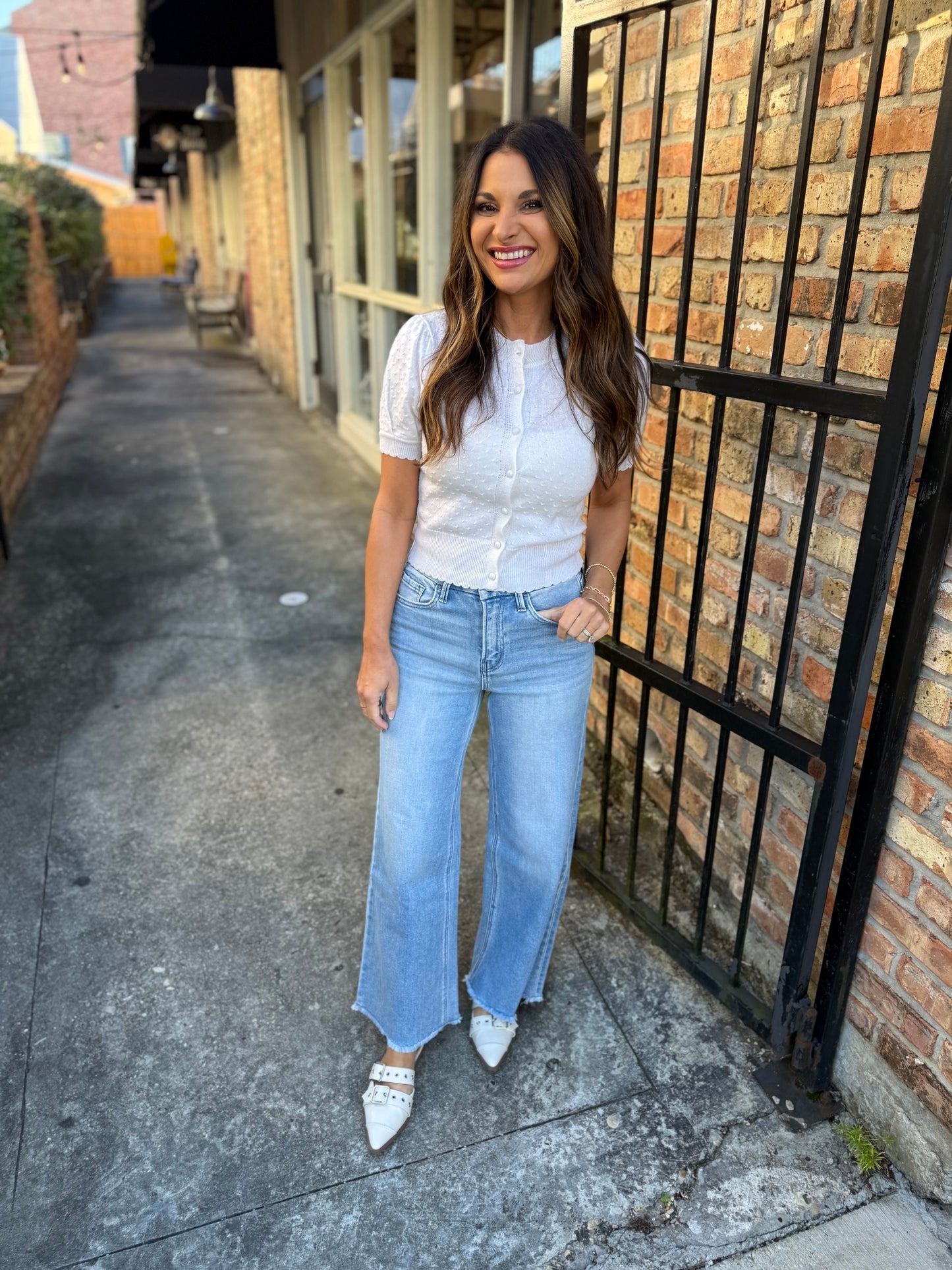 Quieter HR Ankle Wide Leg Denim