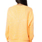 Oversized Spider On Web Sweatshirt- Orange