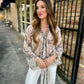 Lita Neck Tie Top- Snake