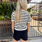 Brightin Denim Skort- Washed Black