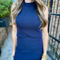 On a Stroll Mini Skirt- Navy