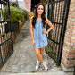 Button Down Denim Mini Dress