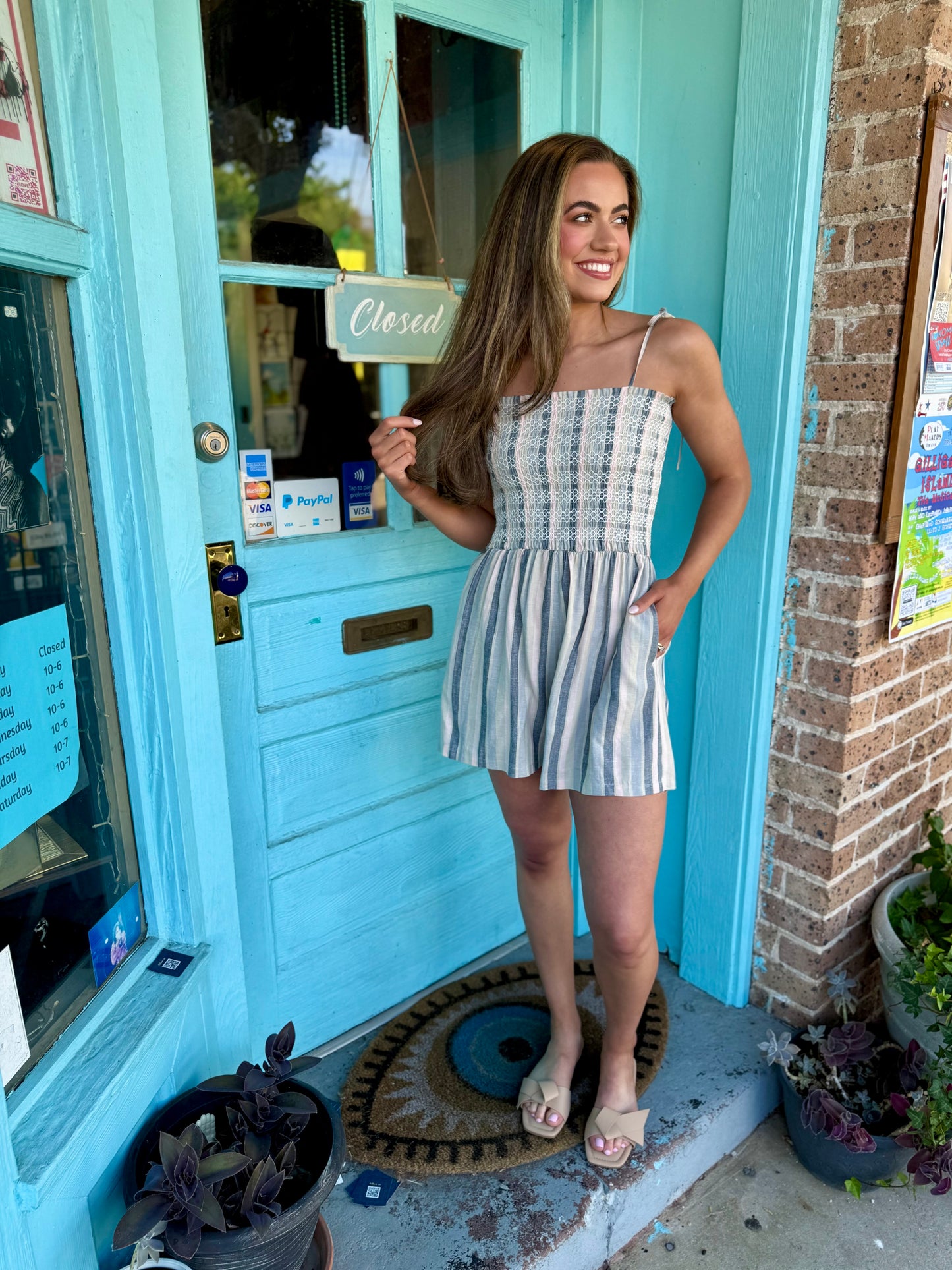 Sweetgrass Stripe Romper