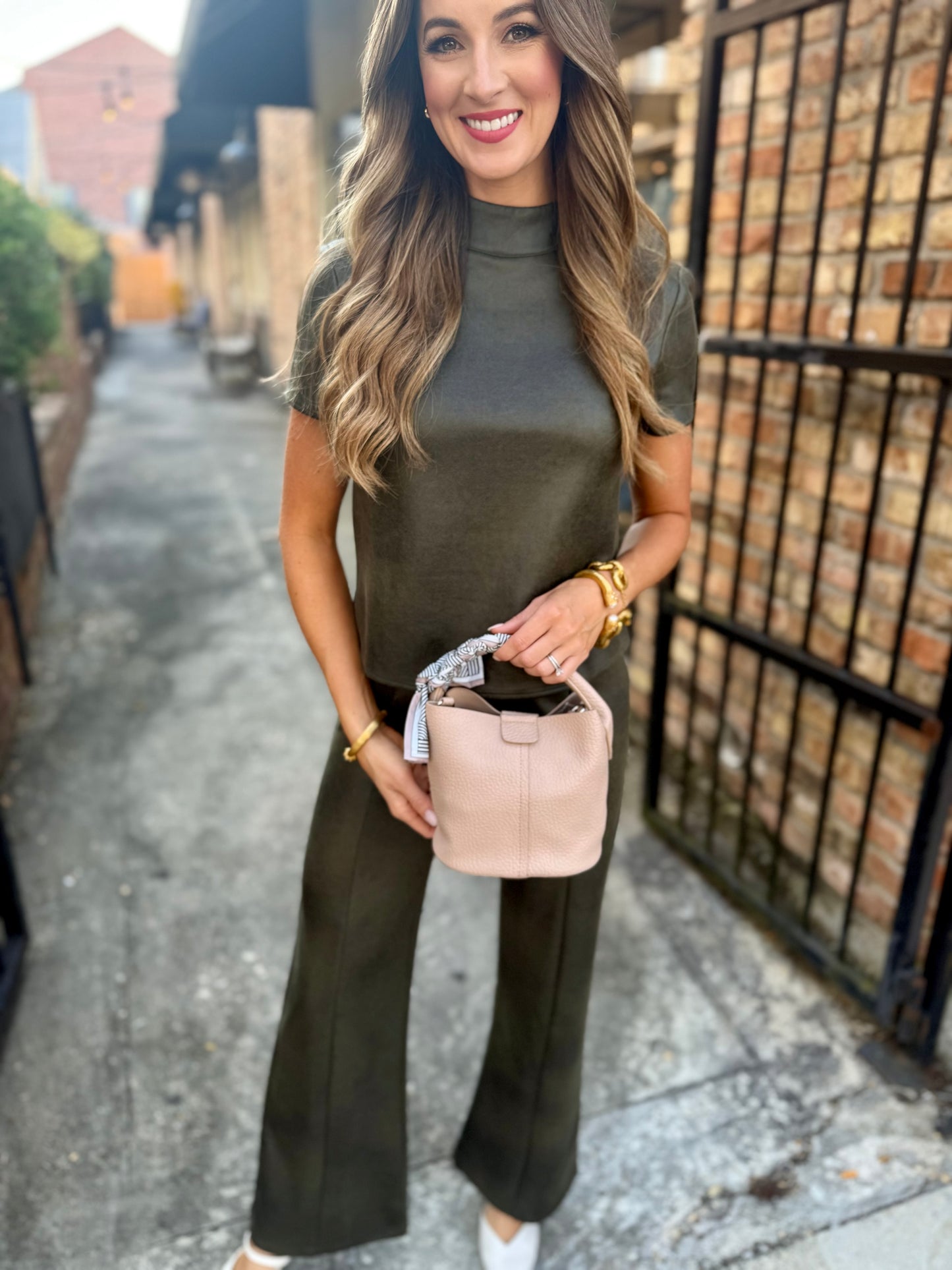 Rio Pants- Olive Suede