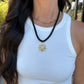 Cord Necklace- Black/Star