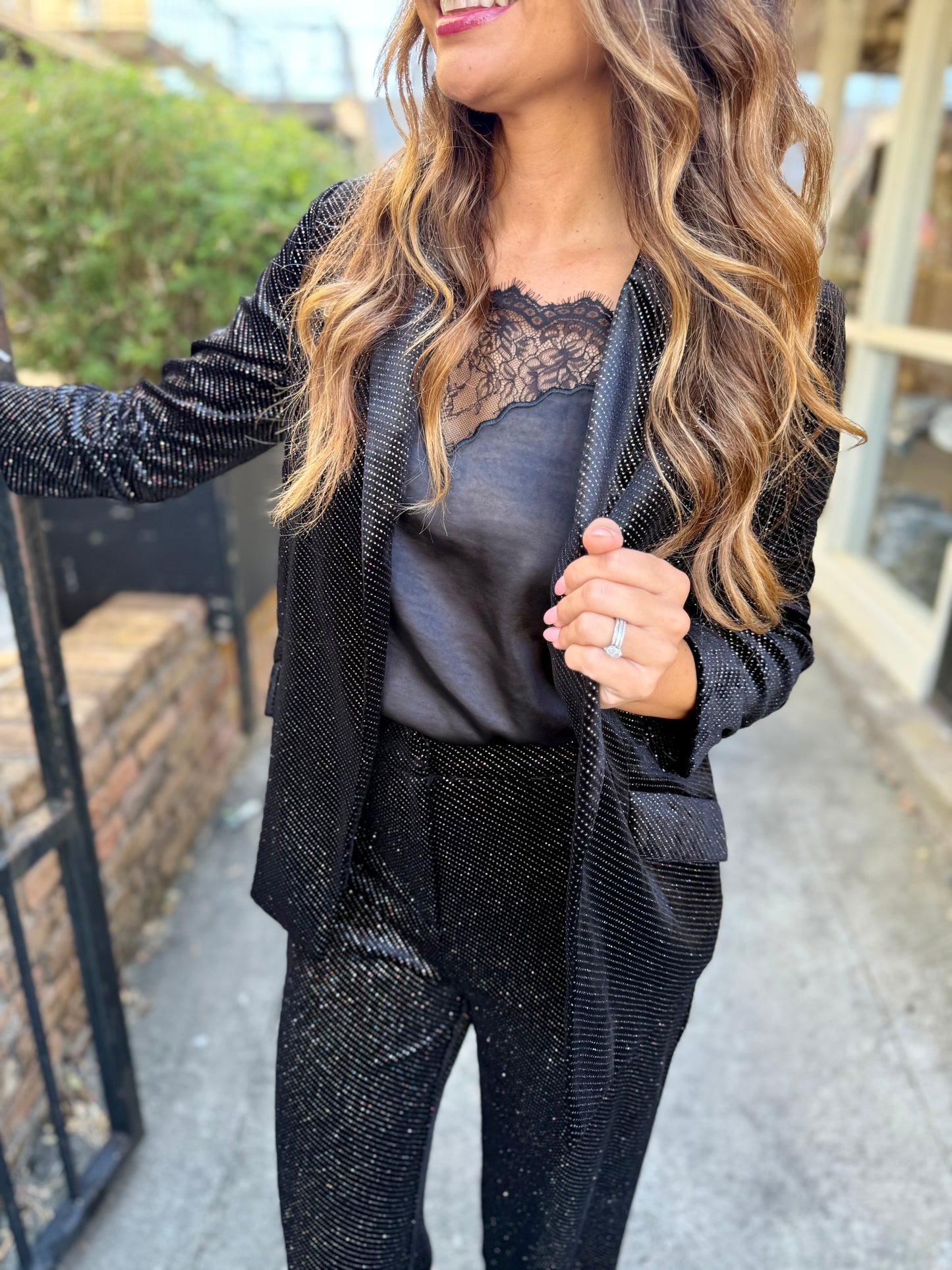 Watkins Embellished Pants- Black