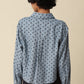 Bonnie Polka Dot Cropped Shirt