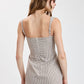 Zara Gingham Romper- Brown