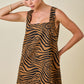 Tiger Print Square Shift Dress