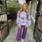 Mardi Gras Icon Sweatshirt- Lavender