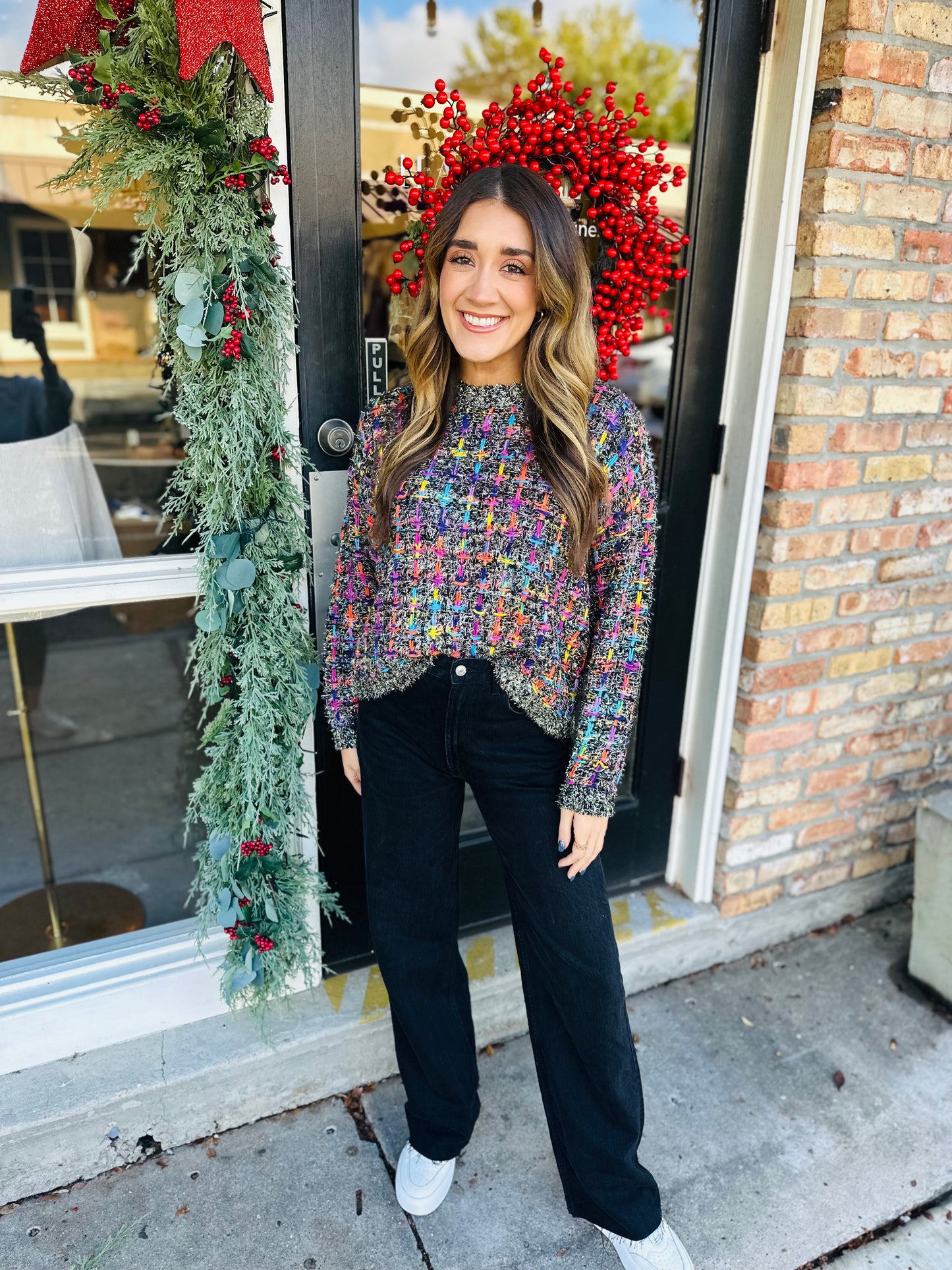 Mallard Holiday Sweater- Black