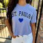 St. Paul's Heart Tee- Grey