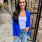 Paul Pocket Blazer- Electric Blue