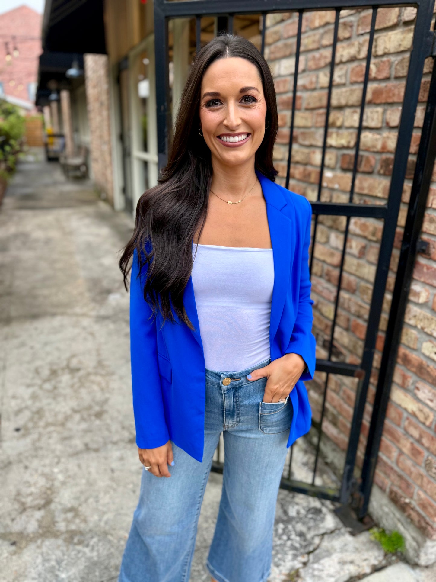 Paul Pocket Blazer- Electric Blue
